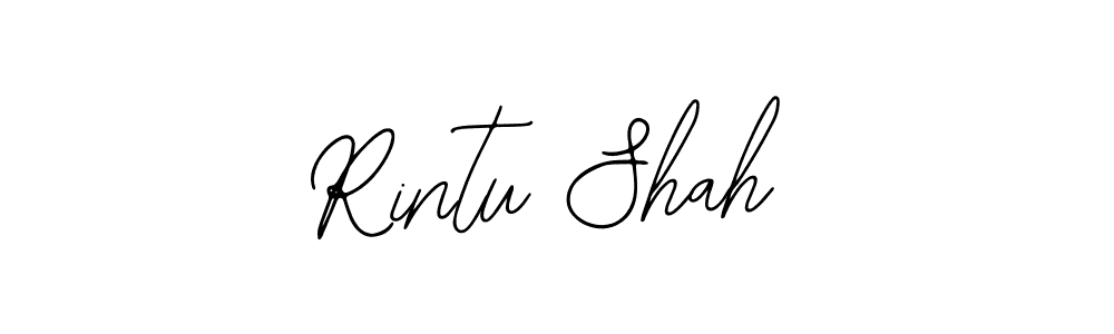 The best way (Bearetta-2O07w) to make a short signature is to pick only two or three words in your name. The name Rintu Shah include a total of six letters. For converting this name. Rintu Shah signature style 12 images and pictures png