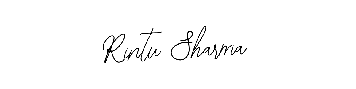 How to make Rintu Sharma name signature. Use Bearetta-2O07w style for creating short signs online. This is the latest handwritten sign. Rintu Sharma signature style 12 images and pictures png