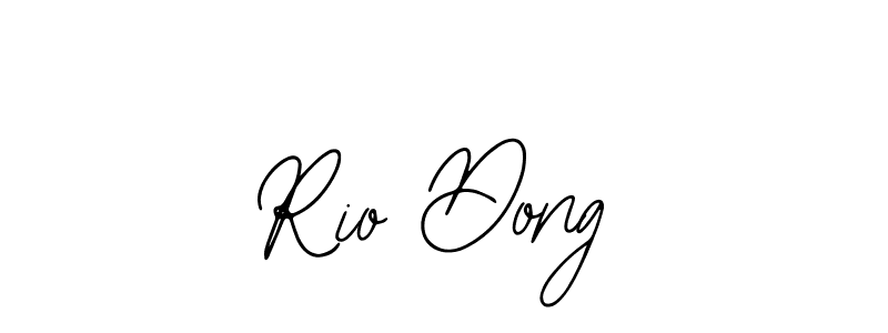 Use a signature maker to create a handwritten signature online. With this signature software, you can design (Bearetta-2O07w) your own signature for name Rio Dong. Rio Dong signature style 12 images and pictures png