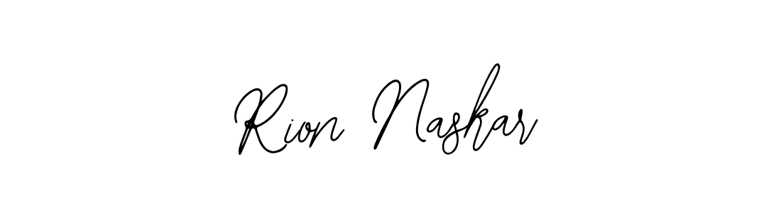 Use a signature maker to create a handwritten signature online. With this signature software, you can design (Bearetta-2O07w) your own signature for name Rion Naskar. Rion Naskar signature style 12 images and pictures png