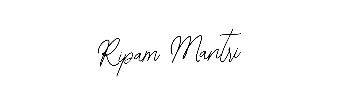 if you are searching for the best signature style for your name Ripam Mantri. so please give up your signature search. here we have designed multiple signature styles  using Bearetta-2O07w. Ripam Mantri signature style 12 images and pictures png