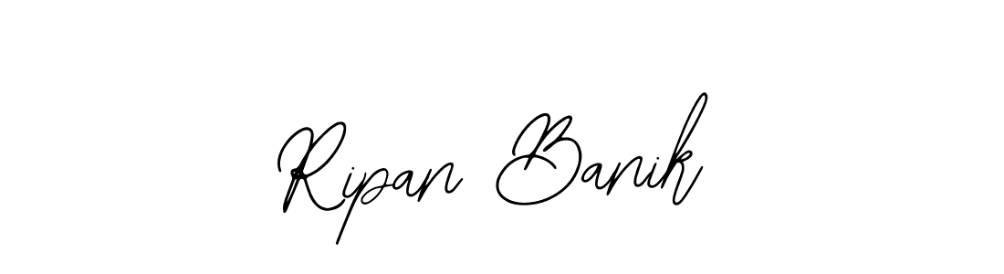 Use a signature maker to create a handwritten signature online. With this signature software, you can design (Bearetta-2O07w) your own signature for name Ripan Banik. Ripan Banik signature style 12 images and pictures png