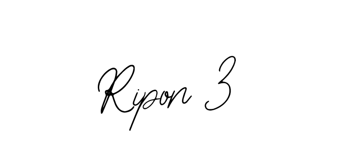 How to Draw Ripon 3 signature style? Bearetta-2O07w is a latest design signature styles for name Ripon 3. Ripon 3 signature style 12 images and pictures png