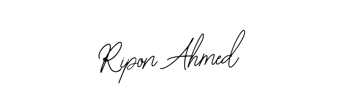 The best way (Bearetta-2O07w) to make a short signature is to pick only two or three words in your name. The name Ripon Ahmed include a total of six letters. For converting this name. Ripon Ahmed signature style 12 images and pictures png