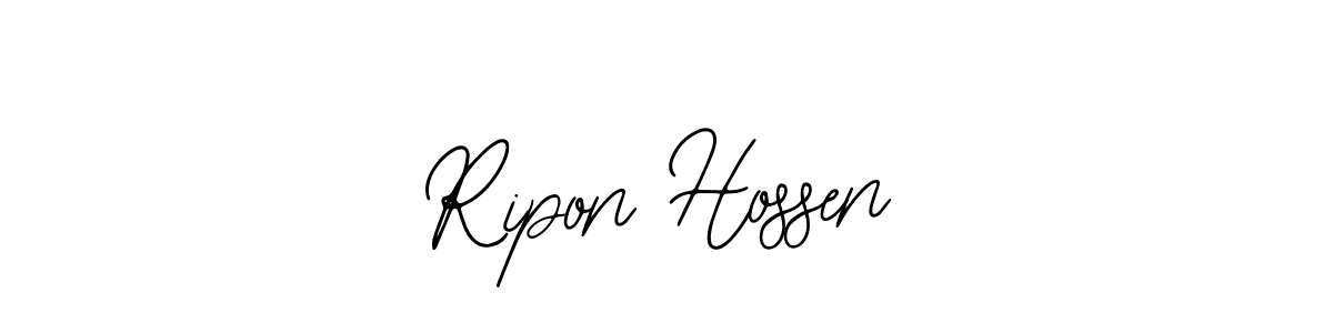 How to make Ripon Hossen signature? Bearetta-2O07w is a professional autograph style. Create handwritten signature for Ripon Hossen name. Ripon Hossen signature style 12 images and pictures png