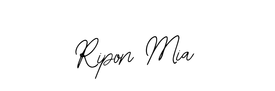 How to make Ripon Mia signature? Bearetta-2O07w is a professional autograph style. Create handwritten signature for Ripon Mia name. Ripon Mia signature style 12 images and pictures png