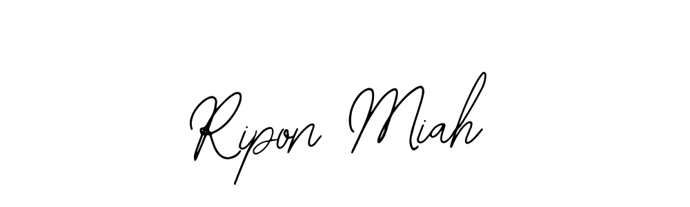 Also we have Ripon Miah name is the best signature style. Create professional handwritten signature collection using Bearetta-2O07w autograph style. Ripon Miah signature style 12 images and pictures png