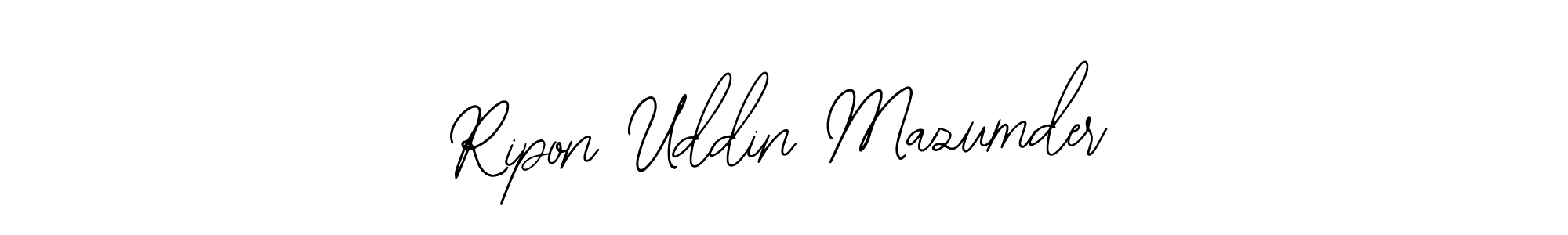 Similarly Bearetta-2O07w is the best handwritten signature design. Signature creator online .You can use it as an online autograph creator for name Ripon Uddin Mazumder. Ripon Uddin Mazumder signature style 12 images and pictures png