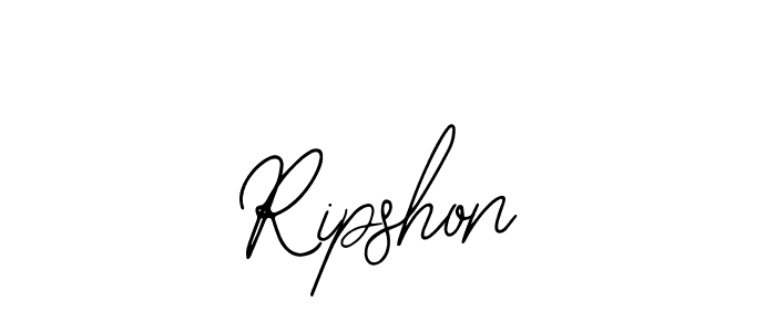 You should practise on your own different ways (Bearetta-2O07w) to write your name (Ripshon) in signature. don't let someone else do it for you. Ripshon signature style 12 images and pictures png