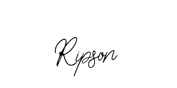 How to make Ripson name signature. Use Bearetta-2O07w style for creating short signs online. This is the latest handwritten sign. Ripson signature style 12 images and pictures png