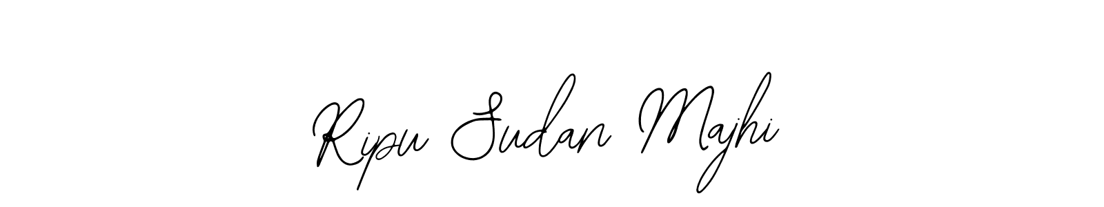 The best way (Bearetta-2O07w) to make a short signature is to pick only two or three words in your name. The name Ripu Sudan Majhi include a total of six letters. For converting this name. Ripu Sudan Majhi signature style 12 images and pictures png
