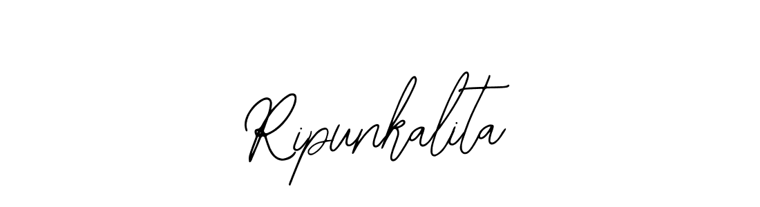The best way (Bearetta-2O07w) to make a short signature is to pick only two or three words in your name. The name Ripunkalita include a total of six letters. For converting this name. Ripunkalita signature style 12 images and pictures png