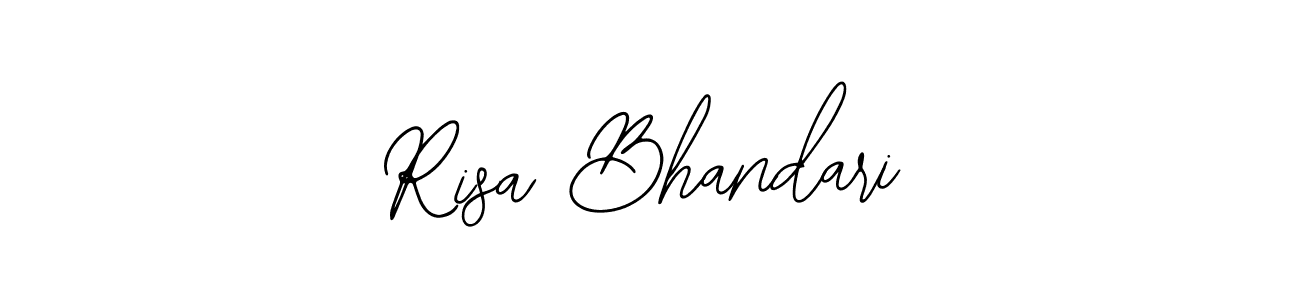 Bearetta-2O07w is a professional signature style that is perfect for those who want to add a touch of class to their signature. It is also a great choice for those who want to make their signature more unique. Get Risa Bhandari name to fancy signature for free. Risa Bhandari signature style 12 images and pictures png