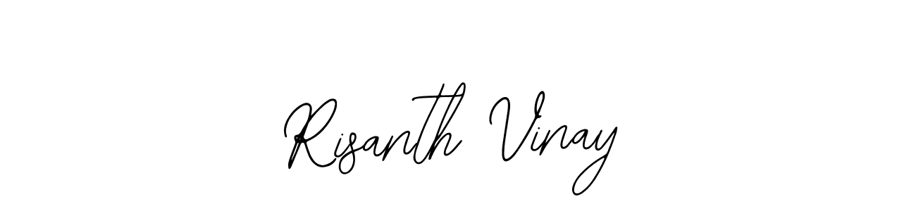 Bearetta-2O07w is a professional signature style that is perfect for those who want to add a touch of class to their signature. It is also a great choice for those who want to make their signature more unique. Get Risanth Vinay name to fancy signature for free. Risanth Vinay signature style 12 images and pictures png
