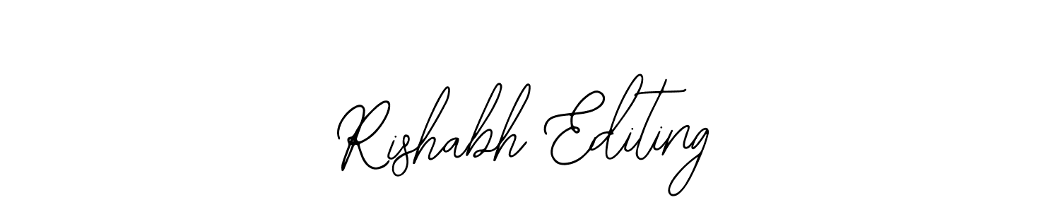 Also You can easily find your signature by using the search form. We will create Rishabh Editing name handwritten signature images for you free of cost using Bearetta-2O07w sign style. Rishabh Editing signature style 12 images and pictures png