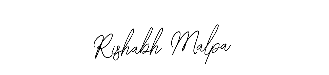 Also You can easily find your signature by using the search form. We will create Rishabh Malpa name handwritten signature images for you free of cost using Bearetta-2O07w sign style. Rishabh Malpa signature style 12 images and pictures png