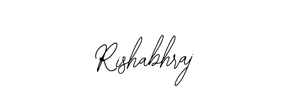 How to make Rishabhraj name signature. Use Bearetta-2O07w style for creating short signs online. This is the latest handwritten sign. Rishabhraj signature style 12 images and pictures png