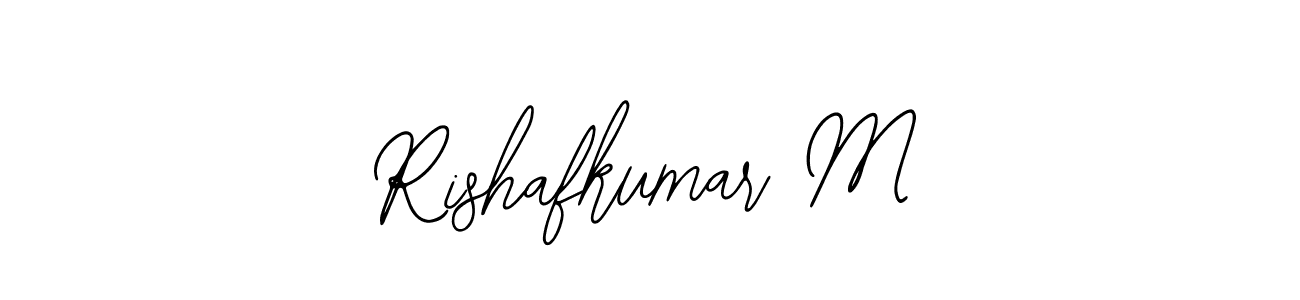 Create a beautiful signature design for name Rishafkumar M. With this signature (Bearetta-2O07w) fonts, you can make a handwritten signature for free. Rishafkumar M signature style 12 images and pictures png