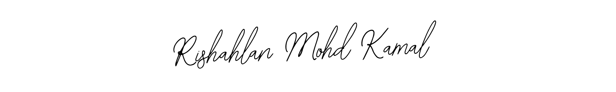 Design your own signature with our free online signature maker. With this signature software, you can create a handwritten (Bearetta-2O07w) signature for name Rishahlan Mohd Kamal. Rishahlan Mohd Kamal signature style 12 images and pictures png