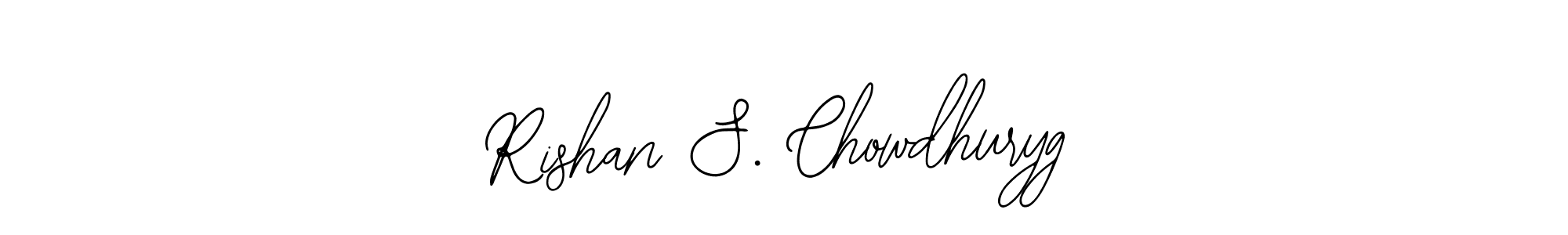 Bearetta-2O07w is a professional signature style that is perfect for those who want to add a touch of class to their signature. It is also a great choice for those who want to make their signature more unique. Get Rishan S. Chowdhuryg name to fancy signature for free. Rishan S. Chowdhuryg signature style 12 images and pictures png