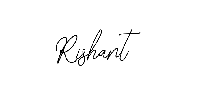 Use a signature maker to create a handwritten signature online. With this signature software, you can design (Bearetta-2O07w) your own signature for name Rishant. Rishant signature style 12 images and pictures png