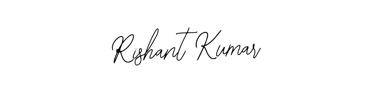 How to make Rishant Kumar name signature. Use Bearetta-2O07w style for creating short signs online. This is the latest handwritten sign. Rishant Kumar signature style 12 images and pictures png