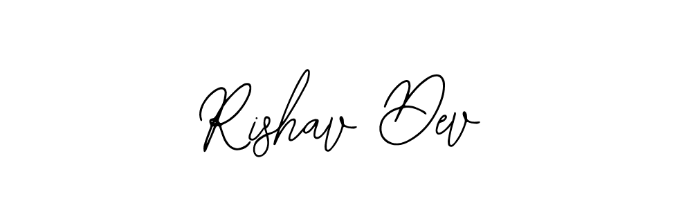 You should practise on your own different ways (Bearetta-2O07w) to write your name (Rishav Dev) in signature. don't let someone else do it for you. Rishav Dev signature style 12 images and pictures png