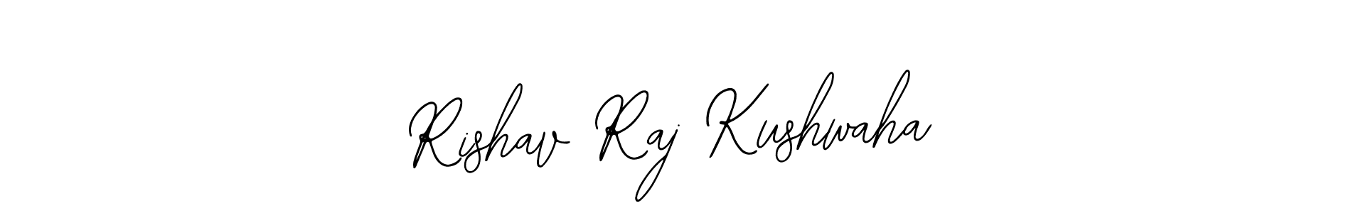 The best way (Bearetta-2O07w) to make a short signature is to pick only two or three words in your name. The name Rishav Raj Kushwaha include a total of six letters. For converting this name. Rishav Raj Kushwaha signature style 12 images and pictures png
