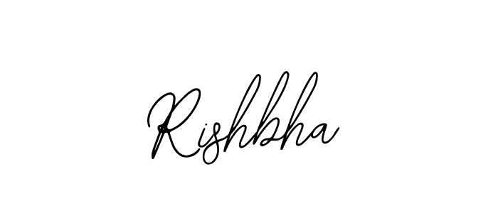 How to make Rishbha name signature. Use Bearetta-2O07w style for creating short signs online. This is the latest handwritten sign. Rishbha signature style 12 images and pictures png