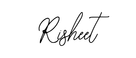 Download transparent PNG signature for name Risheet styled with Bearetta-2O07w font. Ready to paste directly into PDF and Word agreements. Risheet signature style 12 images and pictures png