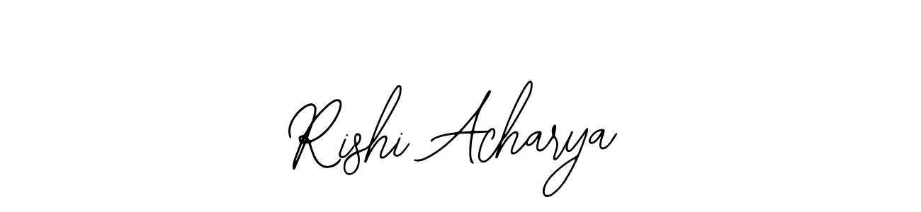 Also You can easily find your signature by using the search form. We will create Rishi Acharya name handwritten signature images for you free of cost using Bearetta-2O07w sign style. Rishi Acharya signature style 12 images and pictures png