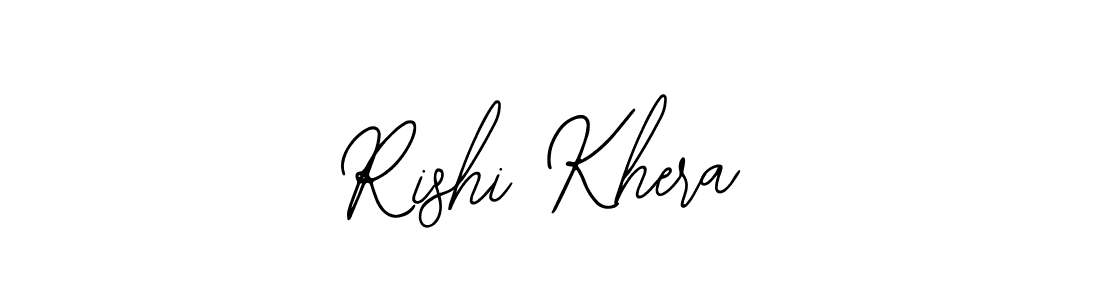 How to make Rishi Khera name signature. Use Bearetta-2O07w style for creating short signs online. This is the latest handwritten sign. Rishi Khera signature style 12 images and pictures png