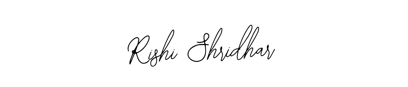 How to make Rishi Shridhar name signature. Use Bearetta-2O07w style for creating short signs online. This is the latest handwritten sign. Rishi Shridhar signature style 12 images and pictures png