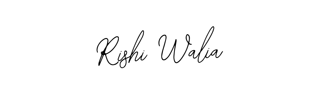 How to make Rishi Walia name signature. Use Bearetta-2O07w style for creating short signs online. This is the latest handwritten sign. Rishi Walia signature style 12 images and pictures png