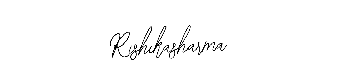 Use a signature maker to create a handwritten signature online. With this signature software, you can design (Bearetta-2O07w) your own signature for name Rishikasharma. Rishikasharma signature style 12 images and pictures png