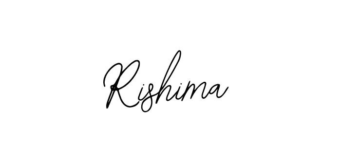 Use a signature maker to create a handwritten signature online. With this signature software, you can design (Bearetta-2O07w) your own signature for name Rishima. Rishima signature style 12 images and pictures png