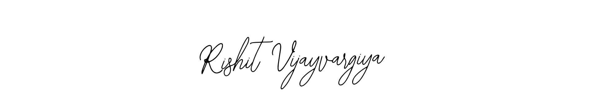 Also we have Rishit Vijayvargiya name is the best signature style. Create professional handwritten signature collection using Bearetta-2O07w autograph style. Rishit Vijayvargiya signature style 12 images and pictures png