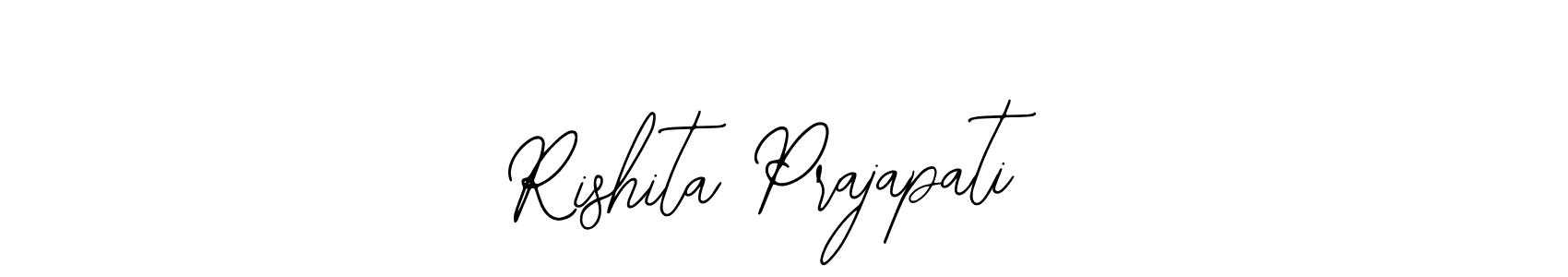 Also we have Rishita Prajapati name is the best signature style. Create professional handwritten signature collection using Bearetta-2O07w autograph style. Rishita Prajapati signature style 12 images and pictures png