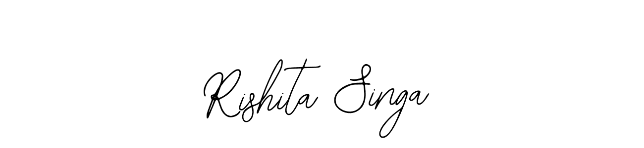 Rishita Singa stylish signature style. Best Handwritten Sign (Bearetta-2O07w) for my name. Handwritten Signature Collection Ideas for my name Rishita Singa. Rishita Singa signature style 12 images and pictures png