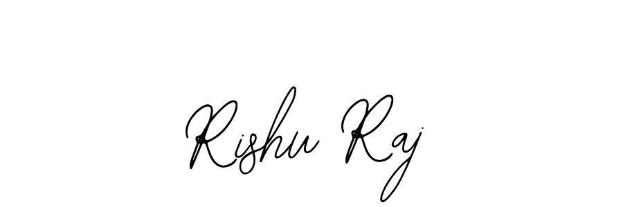 The best way (Bearetta-2O07w) to make a short signature is to pick only two or three words in your name. The name Rishu Raj include a total of six letters. For converting this name. Rishu Raj signature style 12 images and pictures png