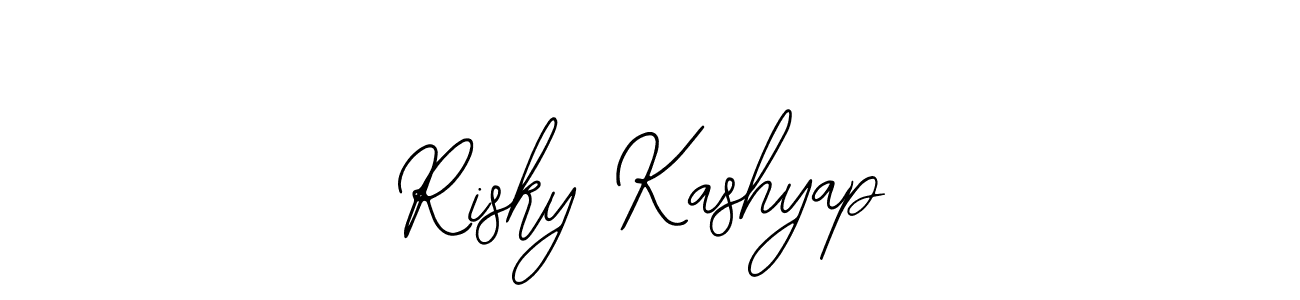 It looks lik you need a new signature style for name Risky Kashyap. Design unique handwritten (Bearetta-2O07w) signature with our free signature maker in just a few clicks. Risky Kashyap signature style 12 images and pictures png