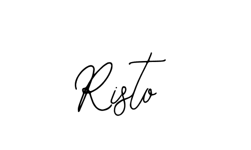 Design your own signature with our free online signature maker. With this signature software, you can create a handwritten (Bearetta-2O07w) signature for name Risto. Risto signature style 12 images and pictures png