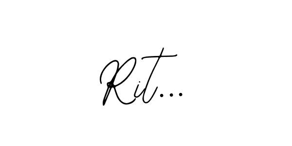 if you are searching for the best signature style for your name Rit.... so please give up your signature search. here we have designed multiple signature styles  using Bearetta-2O07w. Rit... signature style 12 images and pictures png