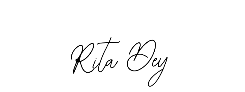 How to make Rita Dey name signature. Use Bearetta-2O07w style for creating short signs online. This is the latest handwritten sign. Rita Dey signature style 12 images and pictures png