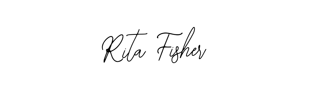How to make Rita Fisher name signature. Use Bearetta-2O07w style for creating short signs online. This is the latest handwritten sign. Rita Fisher signature style 12 images and pictures png