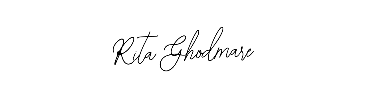 You should practise on your own different ways (Bearetta-2O07w) to write your name (Rita Ghodmare) in signature. don't let someone else do it for you. Rita Ghodmare signature style 12 images and pictures png