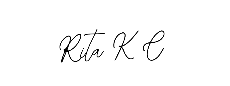 Make a beautiful signature design for name Rita K C. Use this online signature maker to create a handwritten signature for free. Rita K C signature style 12 images and pictures png