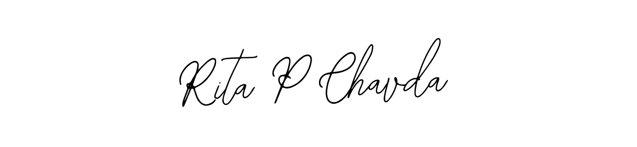 You should practise on your own different ways (Bearetta-2O07w) to write your name (Rita P Chavda) in signature. don't let someone else do it for you. Rita P Chavda signature style 12 images and pictures png