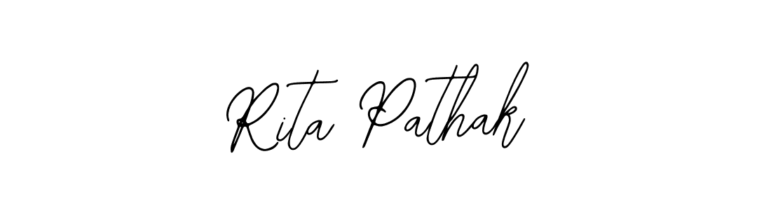 Also You can easily find your signature by using the search form. We will create Rita Pathak name handwritten signature images for you free of cost using Bearetta-2O07w sign style. Rita Pathak signature style 12 images and pictures png