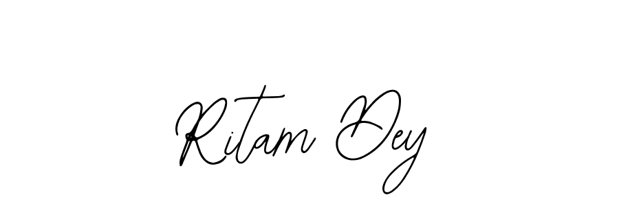 How to make Ritam Dey name signature. Use Bearetta-2O07w style for creating short signs online. This is the latest handwritten sign. Ritam Dey signature style 12 images and pictures png